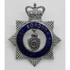 Dewsbury Borough Police Senior Officer's Enamelled Cap Badge - Qu