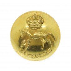 Berkshire Yeomanry Officer's Button - King's Crown (26mm)