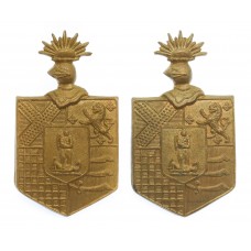 Pair of 19th County of London Bn. (St. Pancras) London Regiment Collar Badges