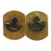 Pair of Royal Green Jackets Black Anodised (Staybrite) Collar Badges