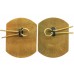 Pair of Royal Green Jackets Black Anodised (Staybrite) Collar Badges