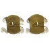 Pair of Royal Hussars Anodised (Staybrite) Collar Badges