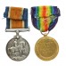 WW1 British War & Victory Medal Pair - Pte. G. Swift, Notts & Derby Regiment (Sherwood Foresters)