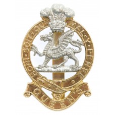 Queen's Royal Regiment Anodised (Staybrite) Cap Badge