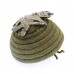 Royal Irish Rifles Officer's Green Cord Cap Boss Badge - King's Crown (c.1901-20)