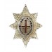Coldstream Guards 1985 Hallmarked Silver Officer's Dress Cap Badge