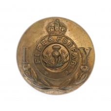 Fife & Forfar Imperial Yeomanry Officer's Button - King's Crown (26mm)