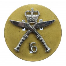 6th Gurkha Rifles Chrome Cap Badge - Queen's Crown