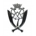 7th Gurkha Rifles Chrome Cap Badge