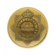 Devonshire Regiment Officer's Button - King's Crown (26mm)