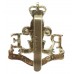 Royal Monmouthshire Royal Engineers Anodised (Staybrite) Cap Badge - Queen's Crown