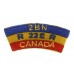 Canadian 2nd Bn. 22nd Regiment (2BN/R 22e R/CANADA) Cloth Shoulder Title