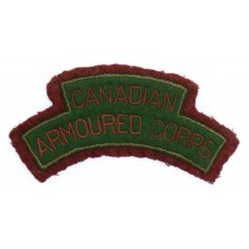 WW2 Canadian Armoured Corps (CANADIAN/ARMOURED CORPS) Cloth Shoulder Title