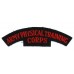 Army Physical Training Corps (ARMY PHYSICAL TRAINING/ CORPS) Cloth Shoulder Title