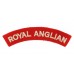Royal Anglian Regiment (ROYAL ANGLIAN) Cloth Shoulder Title