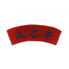 Army Cadet Force (A.C.F.) Cloth Shoulder Title