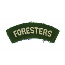 Notts & Derby Regiment (FORESTERS) Cloth Shoulder Title