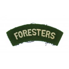 Notts & Derby Regiment (FORESTERS) Cloth Shoulder Title