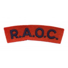 Royal Army Ordnance Corps (R.A.O.C.) Cloth Shoulder Title