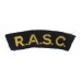 Royal Army Service Corps (R.A.S.C.) Cloth Shoulder Title