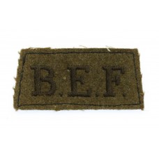 British Expeditionary Force (B.E.F.) Cloth Slip On Shoulder Title