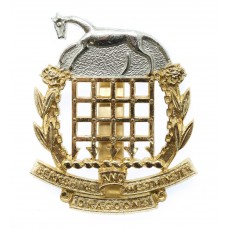 Berkshire & Westminster Dragoons Anodised (Staybrite) Cap Badge