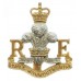 Royal Monmouthshire Royal Engineers Anodised (Staybrite) Cap Badge
