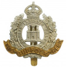 Suffolk Regiment Cap Badge - King's Crown