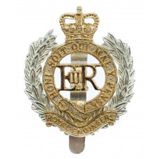 Royal Engineers Anodised (Staybrite) Cap Badge - Queen's Crown