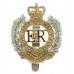 Royal Engineers Anodised (Staybrite) Cap Badge - Queen's Crown