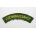 Reconnaissance Corps (RECONNAISSANCE) WW2 Printed Shoulder Title