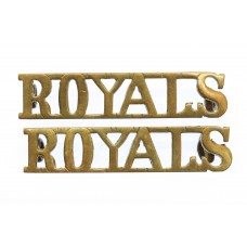 Pair of 1st Royal Dragoons (ROYALS) Shoulder Titles