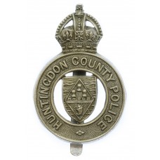 Huntingdon County Police (Huntingdonshire County Constabulary) Cap Badge - King's Crown