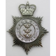 Hull City Police Helmet Plate - Queen's Crown