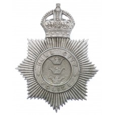 Hull City Police Helmet Plate - King's Crown