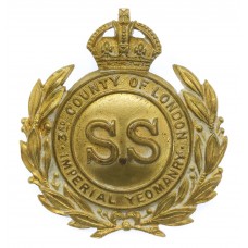 Scarce Edwardian 3rd County of London Imperial Yeomanry (Sharp Shooters) Cap Badge