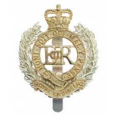 Royal Engineers Anodised (Staybrite) Cap Badge - Queen's Crown