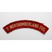Royal Northumberland Fusiliers (R. NORTHUMBERLAND FUS.) WW2 Printed Shoulder Title