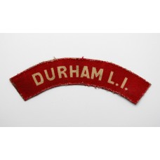 Durham Light Infantry (DURHAM L.I.) WW2 Printed Shoulder Title