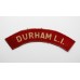 Durham Light Infantry (DURHAM L.I.) WW2 Printed Shoulder Title