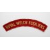 Royal Welch Fusiliers (ROYAL WELCH FUSILIERS) WW2 Printed Shoulder Title