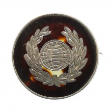 WW1 Royal Marines 1916 Hallmarked Silver & Tortoiseshell Sweetheart Brooch