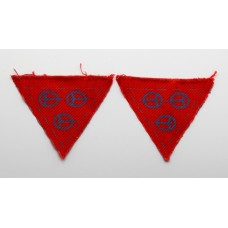 Pair of 4th Anti-Aircraft Division Printed Formation Signs