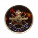 Notts & Derby Regiment (Sherwood Foresters) Mock Tortoiseshell & Silver Rim Sweetheart Brooch
