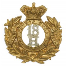 Victorian 18th Hussars Cap Badge