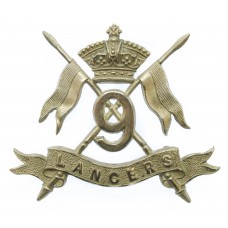 Victorian 9th Queen's Royal Lancers Cap Badge