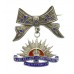 WWI Australian Commonwealth Military Forces Sterling Silver & Enamel Bow Suspension Sweetheart Brooch