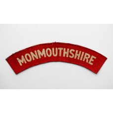 Monmouthshire Regiment (MONMOUTHSHIRE) WW2 Printed Shoulder Title