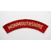 Monmouthshire Regiment (MONMOUTHSHIRE) WW2 Printed Shoulder Title