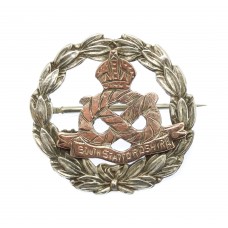 South Staffordshire Regiment Gold on Silver Sweetheart Brooch